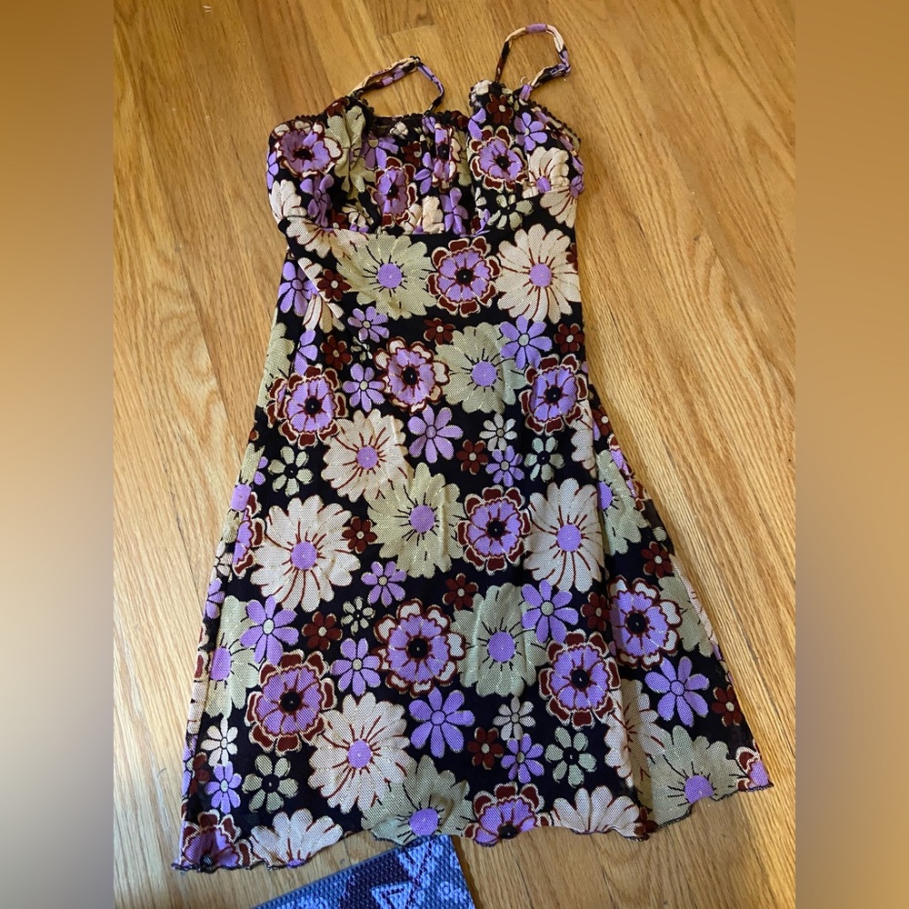 Princess Polly Brown and Purple Strappy dress